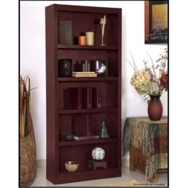 Concepts In Wood Concepts In Wood MI3072-C Single Wide Bookcase; Cherry Finish 5 Shelves MI3072-C - main